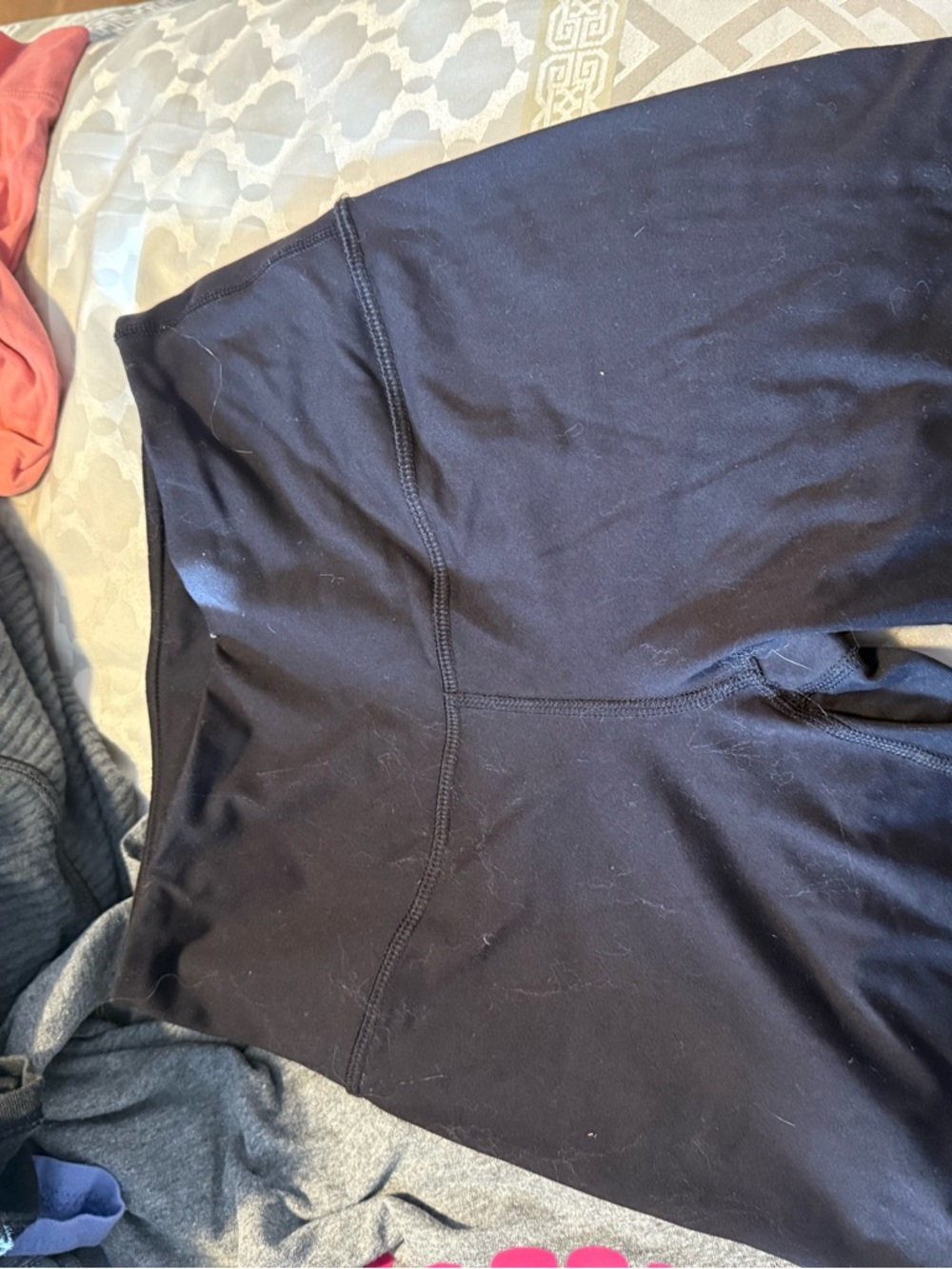90 Degree By Reflex Black Athletic Bike Shorts